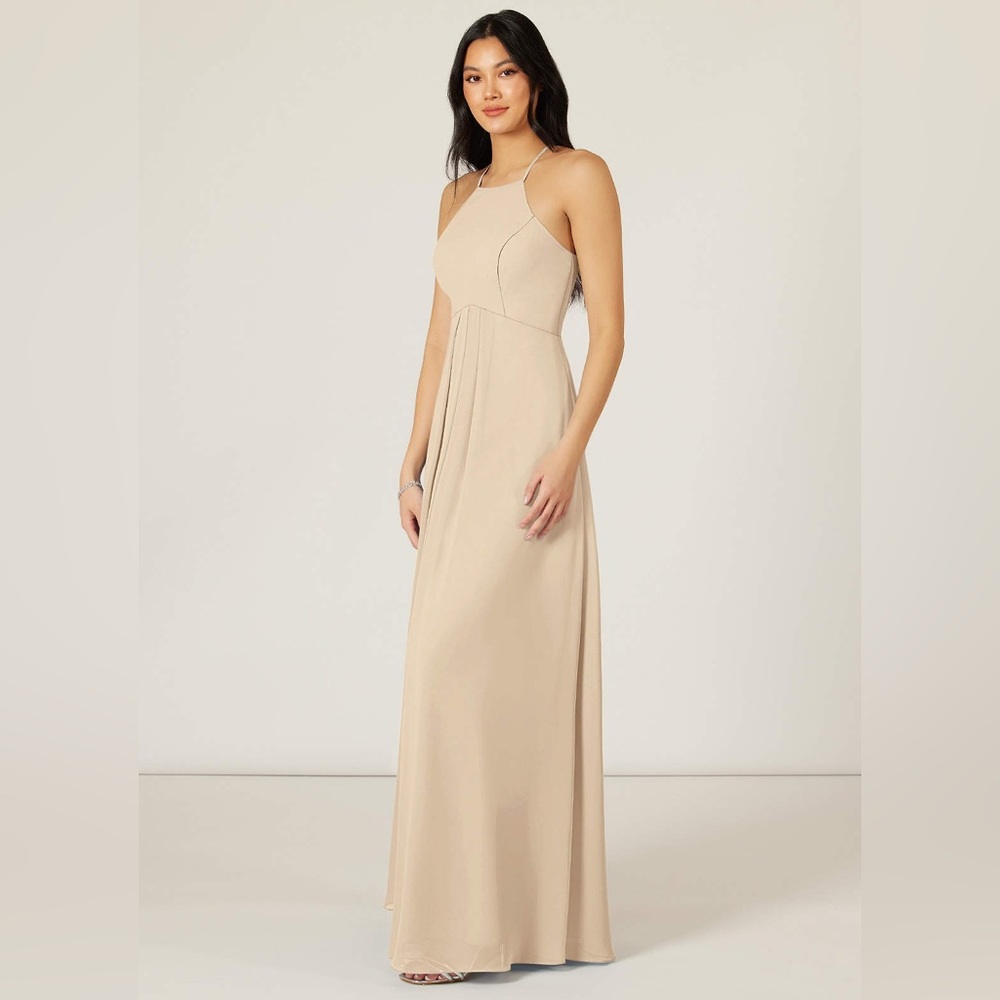 Azazie Sarah Champagne Bridesmaid Dress